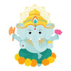 3D Lord Ganesha wall sticker in vibrant colors, showcasing intricate details, perfect for home decor and honoring Hindu deities.