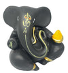 Handcrafted Lord Ganesha idol made of resin, showcasing intricate details and a vibrant finish, measuring 6.5L x 4W x 6.5H centimeters, perfect for home decor or as a gift.