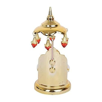 Handcrafted resin Lord Ganesha idol, 7.4 cm wide, 15.2 cm high, and 300 grams, symbolizing wisdom and prosperity for home decor.