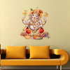 Vibrant Lord Ganesha modern art wall sticker made from waterproof vinyl, ideal for enhancing home decor and honoring Hinduism.