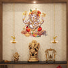 Vibrant Lord Ganesha modern art wall sticker made from waterproof vinyl, ideal for enhancing home decor and honoring Hinduism.