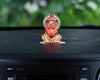 "Handmade aluminum statue of Lord Hanuman, symbolizing strength and protection, ideal for home decor, car dashboards, or altars."