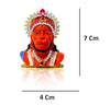 "Handmade metal idol of Lord Hanuman Bajrang Bali, symbolizing strength and protection, ideal for home decor, altars, or as a thoughtful gift."