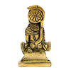 Handmade brass idol of Lord Hanuman Ji, showcasing intricate craftsmanship, ideal for spiritual decor and enhancing devotion.