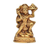 Handmade brass idol of Lord Hanuman Ji, symbolizing protection and purity, ideal for home or altar decoration.