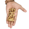 Handmade brass idol of Lord Hanuman Ji, symbolizing protection and purity, ideal for home or altar decoration.