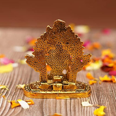 Handmade metal idol of Lord Hanuman Ji, symbolizing strength and positivity, ideal for home decor and spiritual settings.