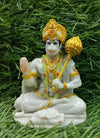 Handmade Lord Hanuman Ji idol in polystone, symbolizing divine strength and protection, ideal for home or altar decoration.