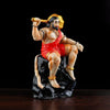 Handmade Lord Hanuman Ji idol made of resin, depicting the divine warrior atop a mountain, ideal for home, office, or altar decoration.