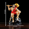 Handmade Lord Hanuman Ji idol made of resin, depicting the divine warrior atop a mountain, ideal for home, office, or altar decoration.