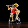Handmade Lord Hanuman Ji idol made of resin, depicting the divine warrior atop a mountain, ideal for home, office, or altar decoration.