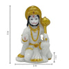Handmade Lord Hanuman Ji marble dust idol, symbolizing strength and spirituality, ideal for home, altar, or as a meaningful gift.