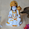 Handmade Lord Hanuman Ji marble dust idol, symbolizing strength and spirituality, ideal for home, altar, or as a meaningful gift