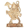 Handmade metal statue of Lord Hanuman Ji, showcasing intricate details, ideal for altars and spiritual spaces.