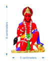 Handmade metal idol of Lord Hanuman Ji, symbolizing joy and prosperity, ideal for home decor and spiritual settings.