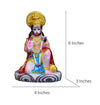 Handmade stoneware idol of Lord Hanuman Ji, intricately designed to symbolize spirituality and devotion, ideal for various settings.
