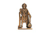 "Handmade metal idol of Lord Hanuman, showcasing intricate design, ideal for altars and home decor, promoting peace and divine blessings."