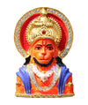 "Handmade metal statue of Lord Hanuman, symbolizing strength and devotion, ideal for home decor, altars, or as a thoughtful gift."