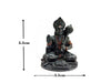 Handmade resin idol of Lord Hanuman, symbolizing strength and protection, suitable for altars and decor.