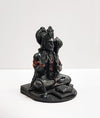 Handmade resin idol of Lord Hanuman, symbolizing strength and protection, suitable for altars and decor.