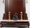Handmade resin idol of Lord Hanuman, symbolizing strength and protection, suitable for altars and decor.