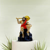 "Handmade resin statue of Lord Hanuman, intricately crafted to symbolize strength and protection, ideal for home decor or altars."