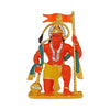 Handmade metal statue of Lord Hanuman, symbolizing strength and protection, ideal for home or office decor.