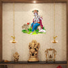 Lord Krishna wall sticker featuring the revered Hindu deity in vibrant colors, perfect for enhancing home decor with spirituality and elegance.