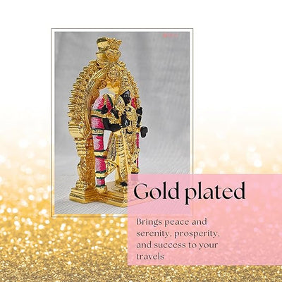 Handmade Lord Murugan statue crafted from resin, featuring intricate details, ideal for enhancing home decor, office spaces, or altars.