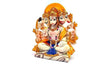 Handmade Lord Panchmukhi Hanuman resin idol, intricately detailed, symbolizing strength and protection, perfect for home, car, or altar.