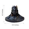 Handcrafted Lord Shiva idol in a serene meditative pose, made from durable aluminum, ideal for home altars and spiritual decor.