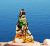 Handmade Lord Shiva idol in resin, symbolizing strength and spirituality, ideal for home decor or altar