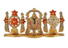 Handmade Lord Tirupati Balaji idol in metal, ideal for car dashboards, home decor, or altars, showcasing divine grace and intricate craftsmanship.