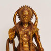 A beautifully crafted resin statue of Lord Bahubali Hanuman, depicting him holding the Sanjeevani Parvat, symbolizing strength and protection.