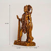 A beautifully crafted resin statue of Lord Bahubali Hanuman, depicting him holding the Sanjeevani Parvat, symbolizing strength and protection.