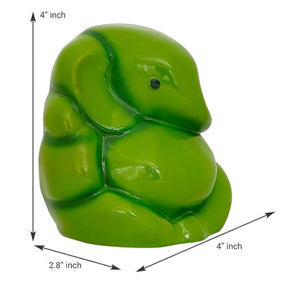 Handmade Lord Ganesha idol crafted from resin, symbolizing prosperity and success. Ideal for home, office, or altar decor