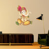Colorful Lord Ganesha wall sticker measuring 52.5L x 4.5W x 4.5H cm, made from durable PVC, ideal for enhancing home decor and spiritual ambiance.