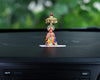 Handmade aluminum idol of Lord Hanuman, intricately designed for car dashboards or home altars, symbolizing strength, protection, and devotion.
