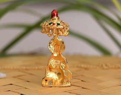Handmade aluminum idol of Lord Hanuman, intricately designed for car dashboards or home altars, symbolizing strength, protection, and devotion.