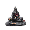 Handmade black resin idol of Lord Hanuman Ji, showcasing intricate design with Lord Ram Ji, ideal for car dashboards and home altars.