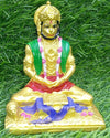 Handmade Lord Hanuman Ji idol crafted from composite stone, symbolizing joy, prosperity, and protection for home or office decor.