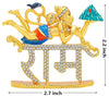 Handmade Lord Hanuman metal idol, featuring intricate detailing, ideal for car dashboards, home decor, or mandir altars.