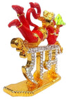 Handmade Lord Hanuman metal idol with intricate detailing, ideal for car dashboards, home decor, or mandir altars.