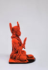 Handmade resin idol of Lord Hanuman, intricately designed for altars or home decor, symbolizing strength, protection, and positive energy.