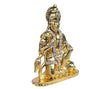 Handmade Lord Hanuman idol in metal, showcasing intricate detailing and a portable design for spiritual spaces.