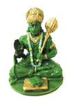 Handmade Lord Hanuman Ji idol in poly stone, ideal for altars and home decor, symbolizing strength and devotion.