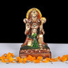 A beautifully crafted resin idol of Lord Hanuman in a meditative pose, showcasing intricate details and a serene expression, ideal for spiritual decor.