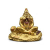 Handmade resin idol of Lord Hanuman Ji, showcasing intricate design with Lord Ram Ji enshrined, ideal for car dashboards and home altars.