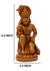 Handmade Lord Hanuman Ji idol in vibrant colors, crafted from resin, ideal for altars and home decor, symbolizing strength and devotion.