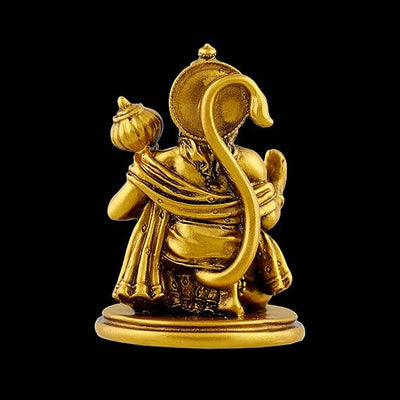 A beautifully crafted resin idol of Lord Hanuman Ji, symbolizing strength and protection, ideal for home, car, or temple decor.